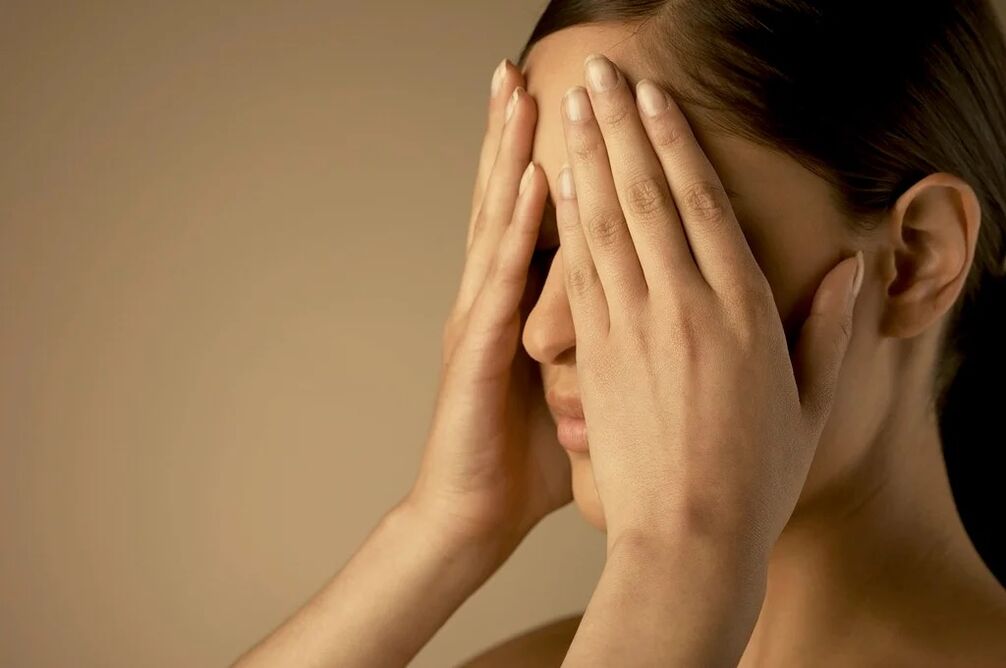 Ejercicio de palmeo de ojos